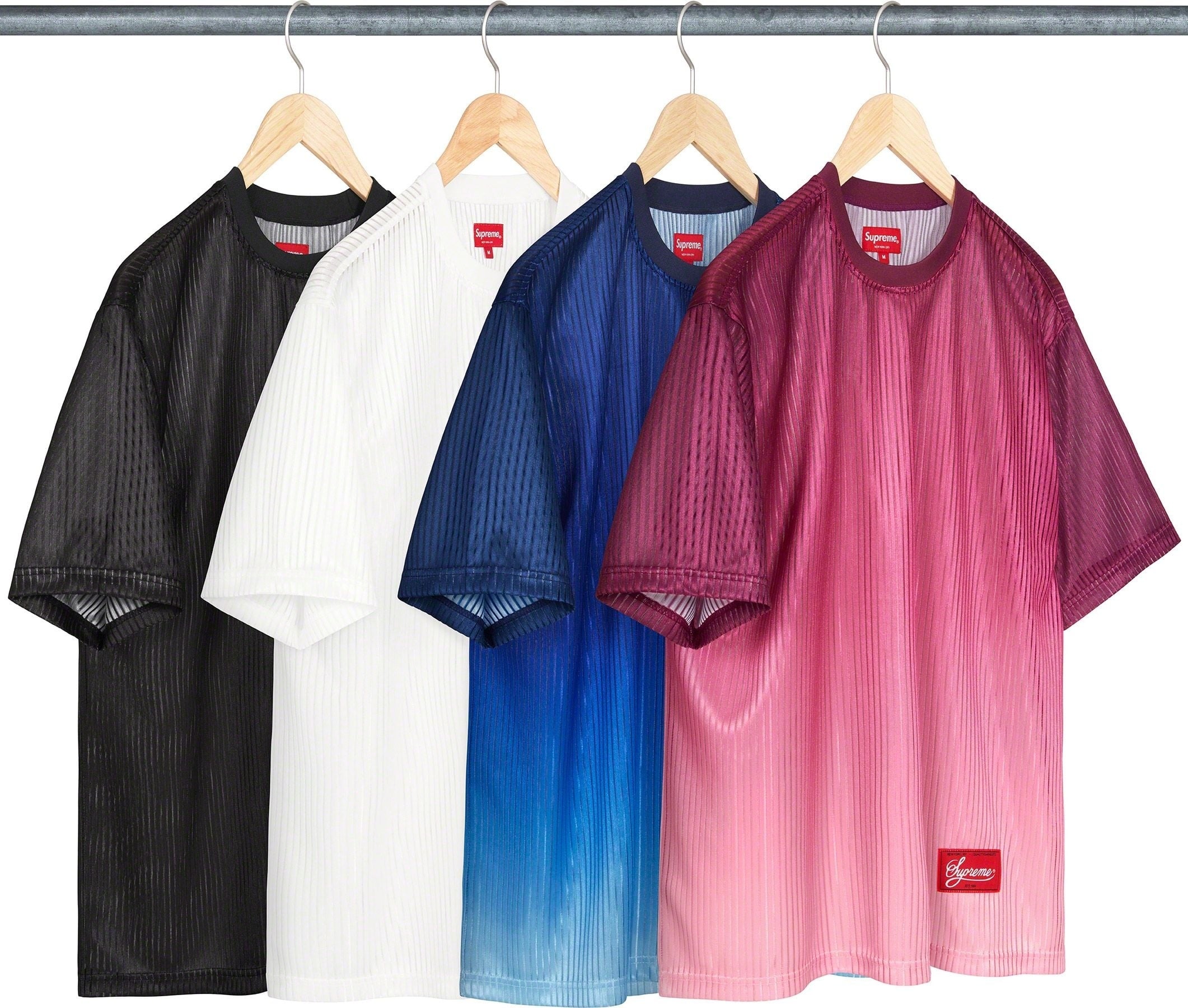 Gradient Mesh Stripe Jersey